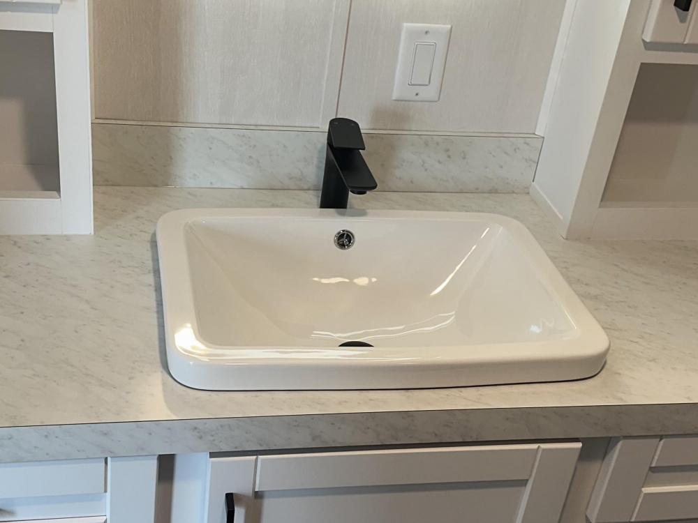 STANDARD - LAVY SINK - w/Black Faucet