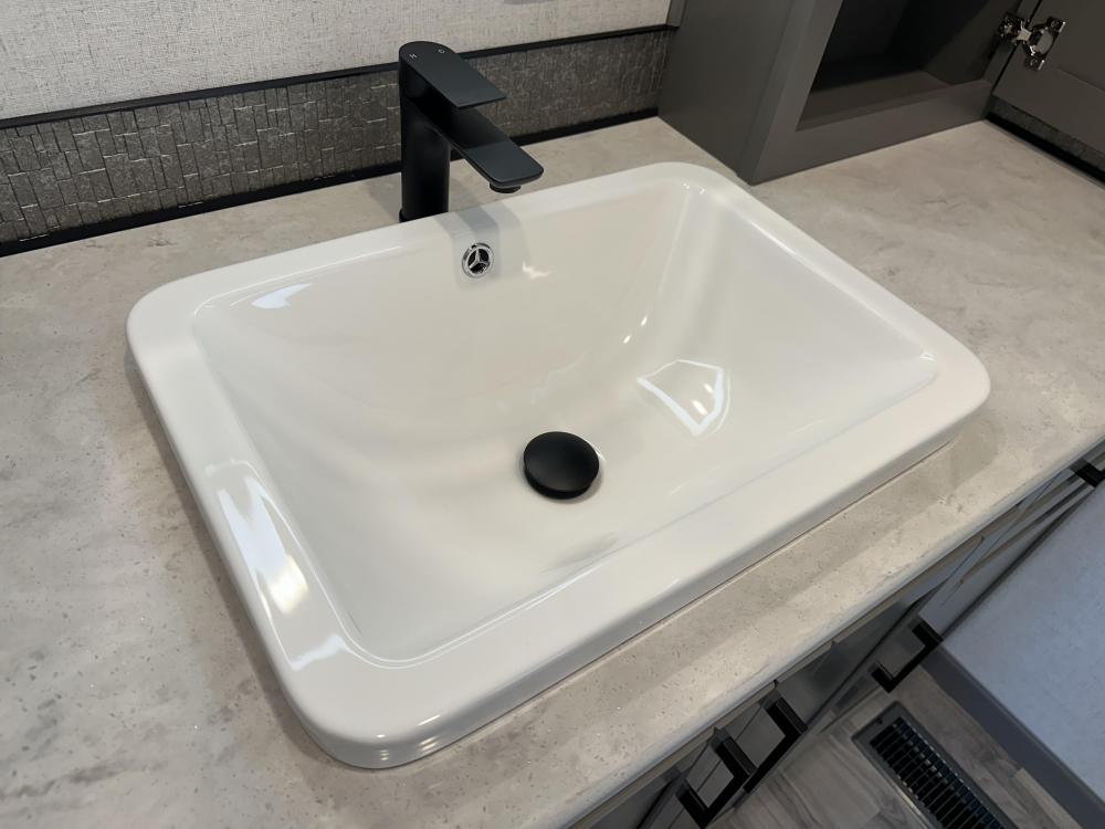 STANDARD - LAVY SINK - w/Black Faucet
