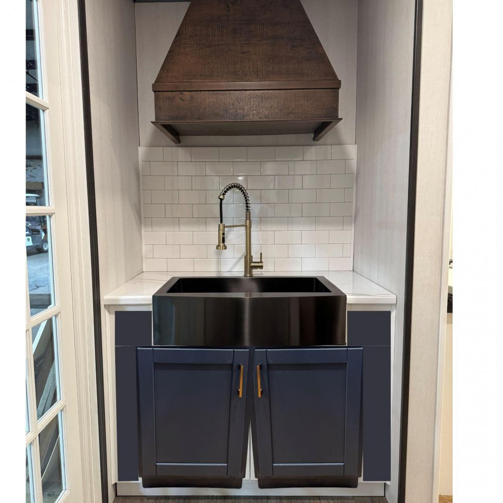 SINK - KITCHEN - Upgrade Stainless Black Apron Sink