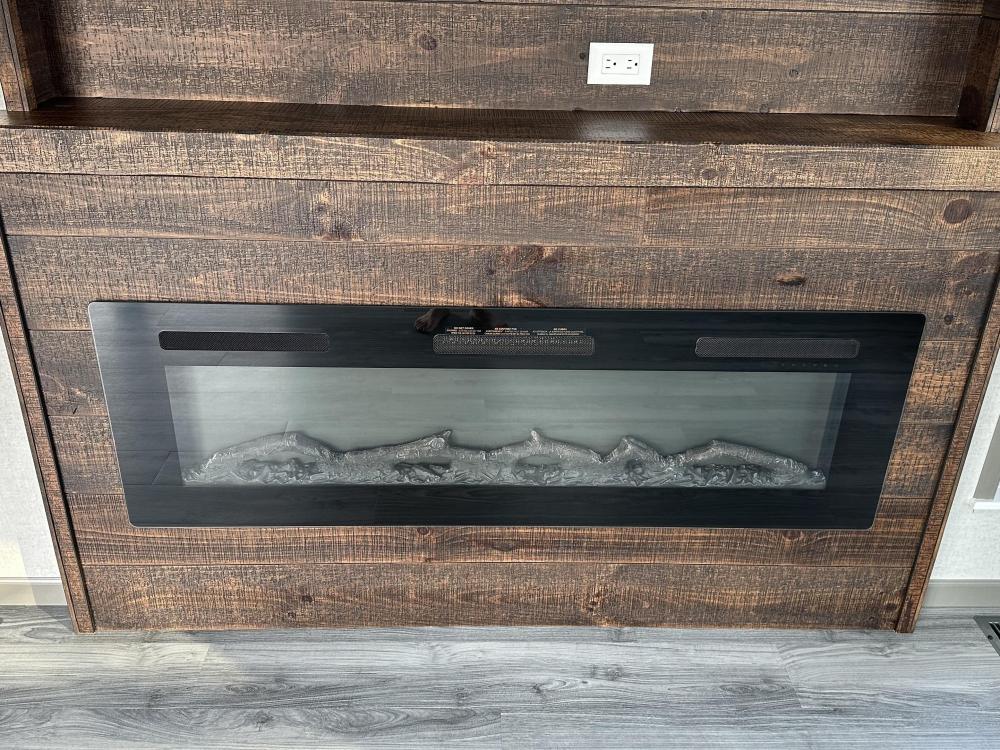 OPTIONAL - Fireplace with Remote for Entertainment Center