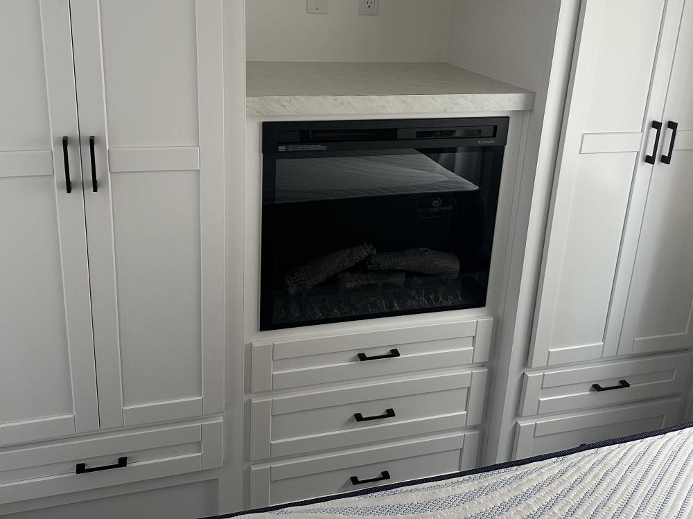 OPTIONAL - Fireplace with Remote - Shown in Master Bedroom