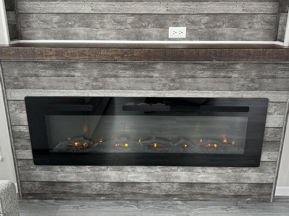 OPTIONAL - Fireplace with Remote for Entertainment Center