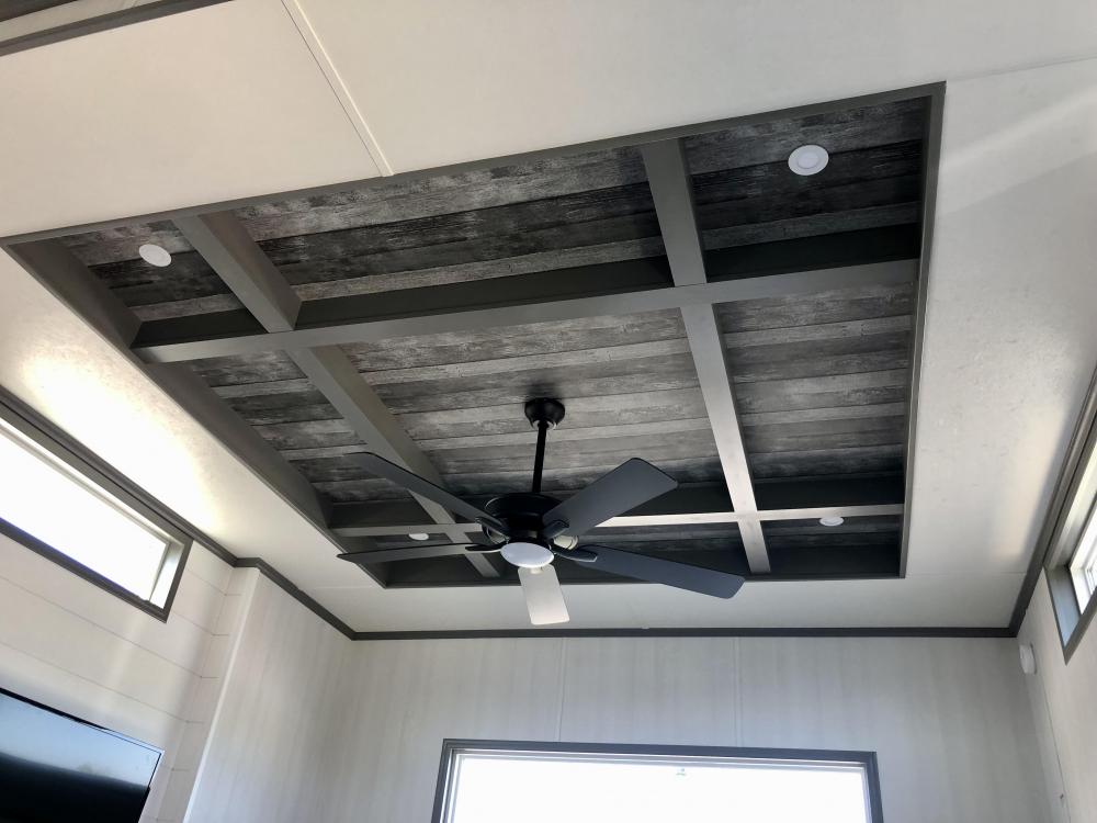 TRAY CEILING - Slate with UPGRADED Knotted Ash