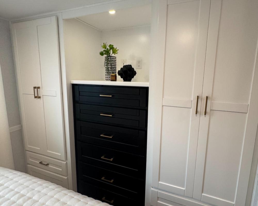 WHITE & BLACK CABINETS