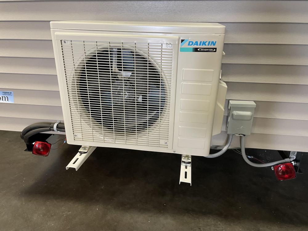 Air Conditioner Mounting Exterior (shown on bedroom end/rear)