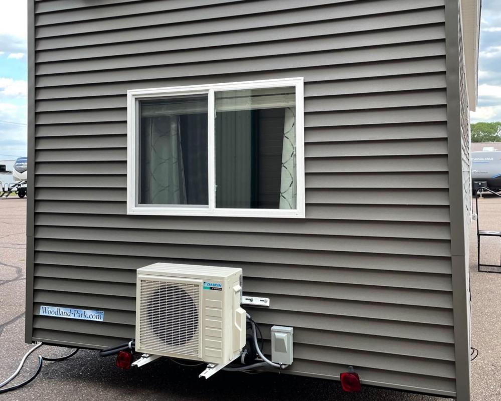 Air Conditioner Mounting Exterior (shown on bedroom end/rear DROP LOFT unit)