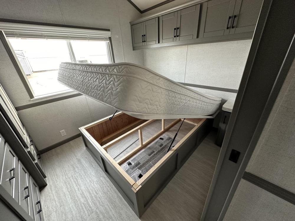 BED BASE - HYDROLIFT - Queen with Custom Ordered Mattress from Camper Pedic @ Country RV
